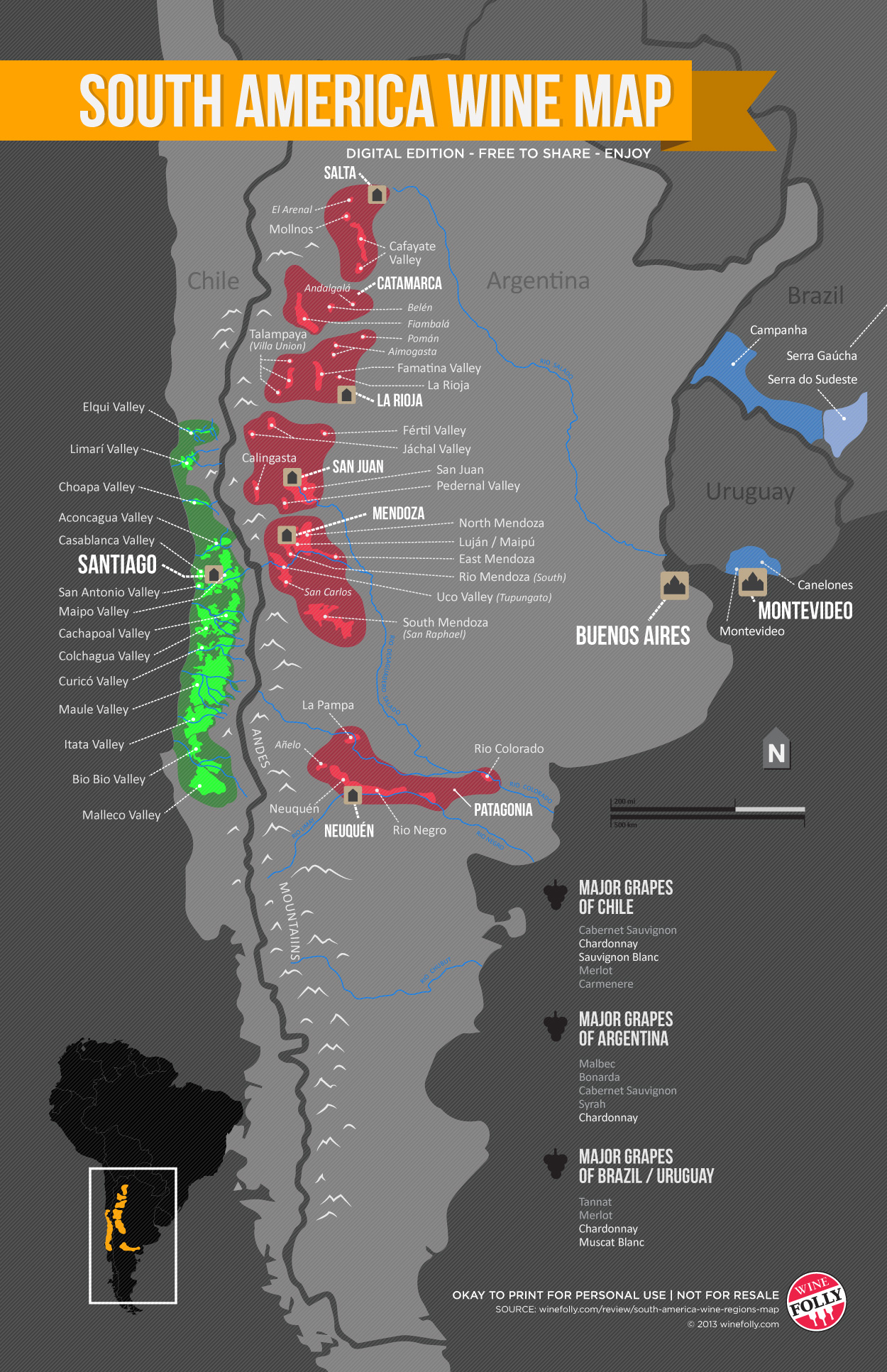 south america wine map - Wine Paths